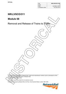 NR NR/L3/SCO/311/08 ISSUE 2