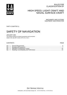 DNV DNV-RU-HSLC PART 4 CHAPTER 11