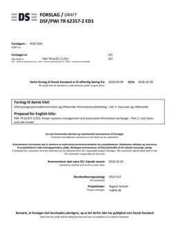 DANSK DSF/PWI TR 62357-2 ED1