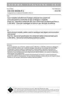 CEI EN 50288-9-1