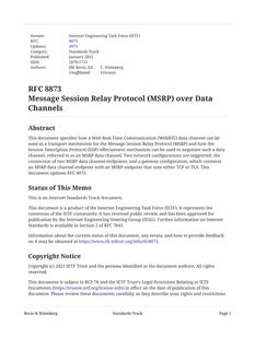 IETF RFC 8873