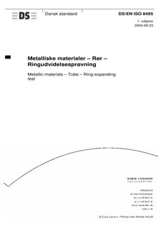 DANSK DS/EN ISO 8495