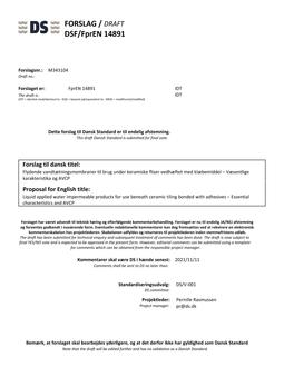 DANSK DSF/FPREN 14891