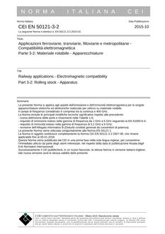 CEI EN 50121-3-2