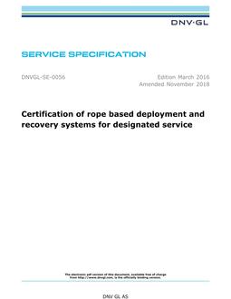 DNV DNVGL-SE-0056