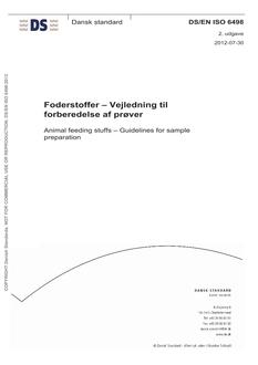 DANSK DS/EN ISO 6498