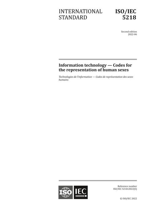 ISO/IEC 5218:2022