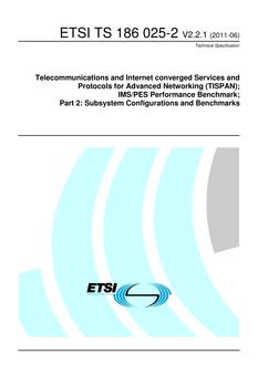 ETSI TS 186 025-2