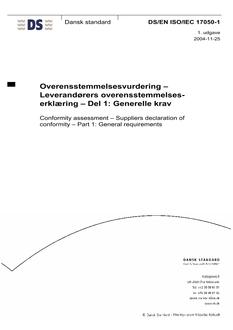 DANSK DS/EN ISO/IEC 17050-1