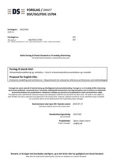 DANSK DSF/ISO/FDIS 15704