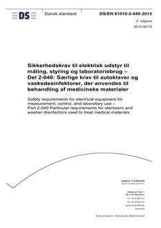 DANSK DS/EN 61010-2-040