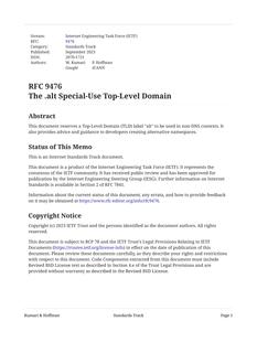 IETF RFC 9476