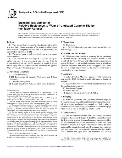 ASTM C501-84(2002)