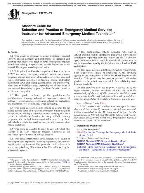 ASTM F1257-22