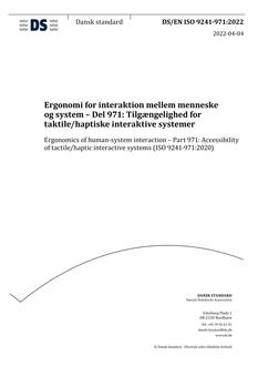 DANSK DS/EN ISO 9241-971