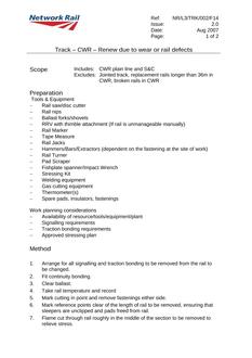 NR NR/L3/TRK/002/F14 ISSUE 2