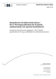 DANSK DS/EN IEC 60603-7