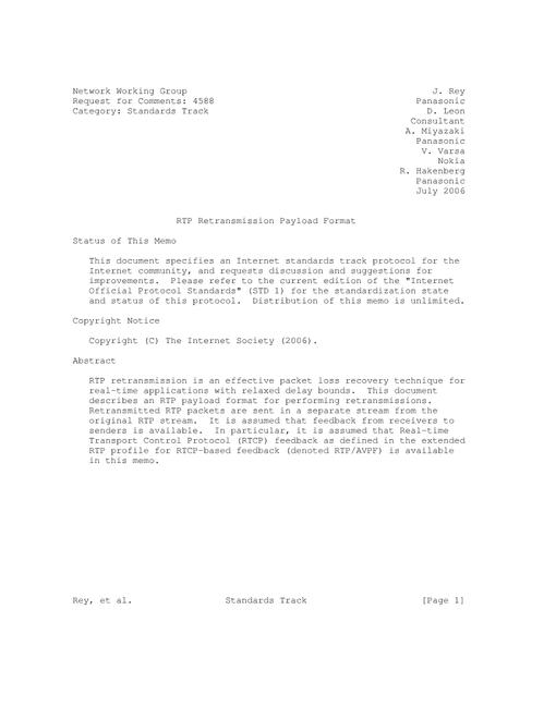 IETF RFC 4588