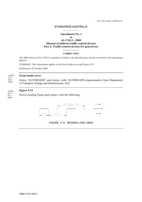 AS 1742.2-2009 AMDT 1