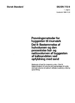 DANSK DS/EN 772-9