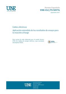 AENOR UNE-CLC/TS 50576