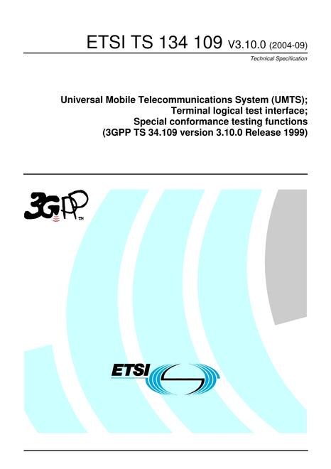 ETSI TS 134 109