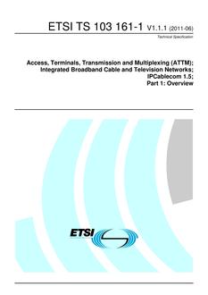 ETSI TS 103 161-1