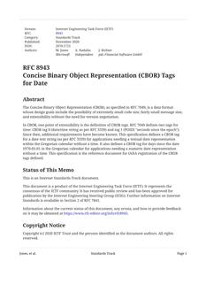 IETF RFC 8943