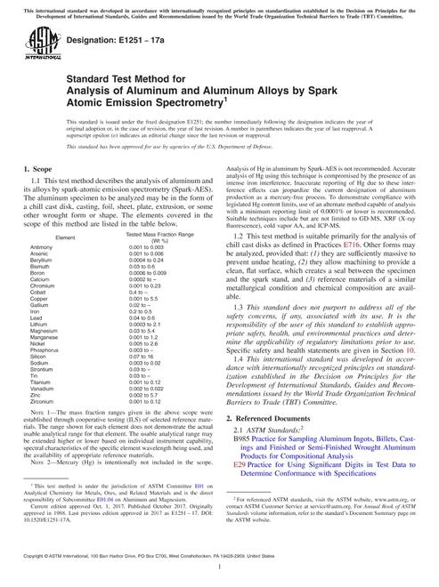ASTM E1251-17a