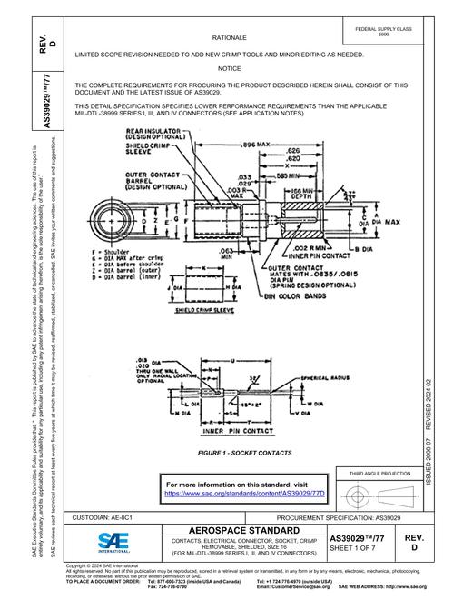 SAE AS39029/77D