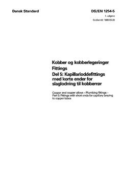 DANSK DS/EN 1254-5