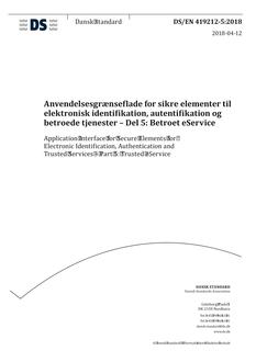 DANSK DS/EN 419212-5