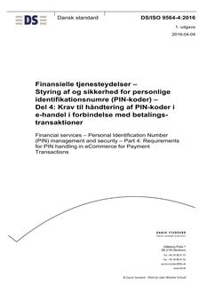 DANSK DS/ISO 9564-4