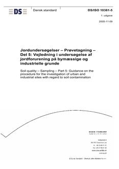 DANSK DS/ISO 10381-5
