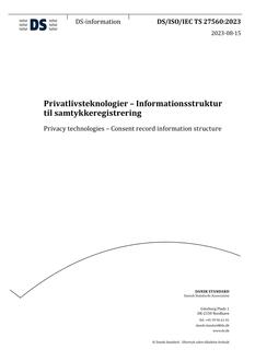 DANSK DS/ISO/IEC TS 27560