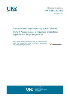 AENOR UNE-EN 10222-3