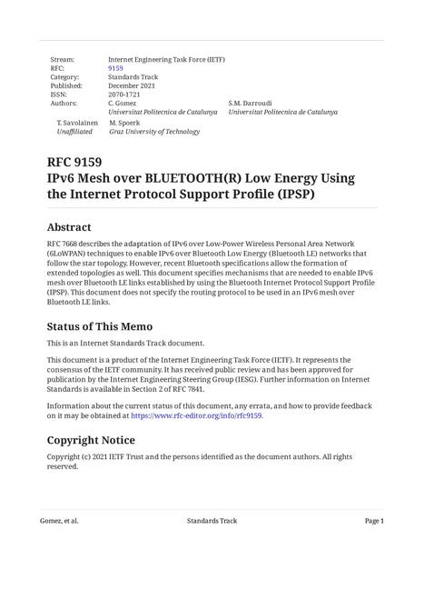 IETF RFC 9159