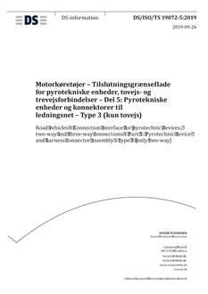 DANSK DS/ISO/TS 19072-5