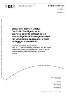DANSK DS/EN 60601-2-31