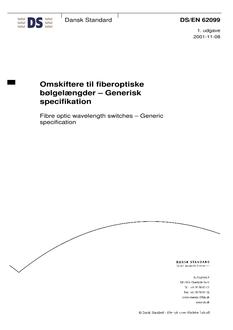 DANSK DS/EN 62099