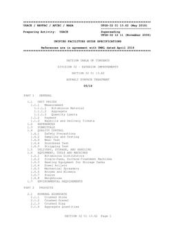 ARMY UFGS-32 01 13.62