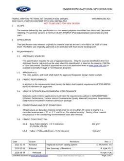 FORD WRS-M1H1243-A21