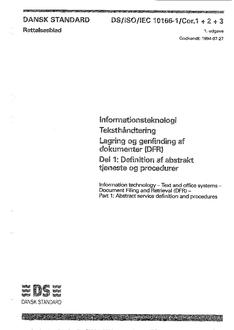 DANSK DS/ISO/IEC 10166-1