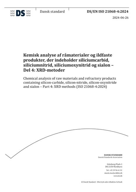 DANSK DS/EN ISO 21068-4