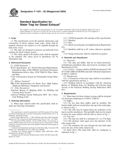 ASTM F1431-92(2004)