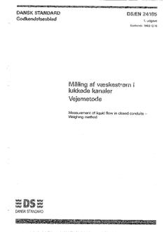 DANSK DS/ISO 4185