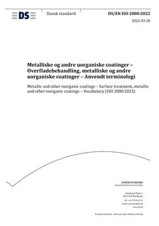 DANSK DS/EN ISO 2080