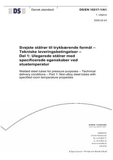 DANSK DS/EN 10217-1