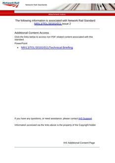 NR NR/L3/TEL/30181/011 ISSUE 2
