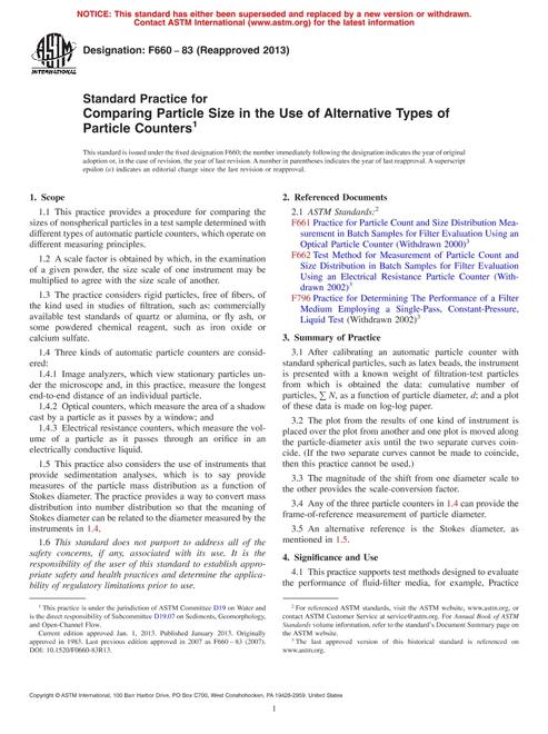 ASTM F660-83(2013)